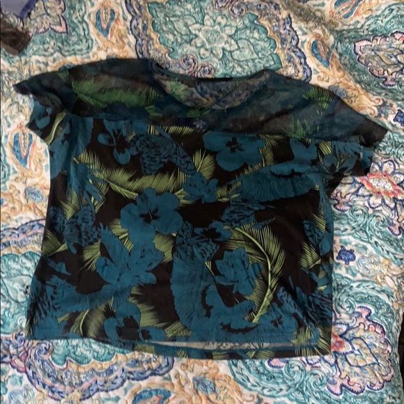 Adidas mesh floral shirt - Picture 3 of 3